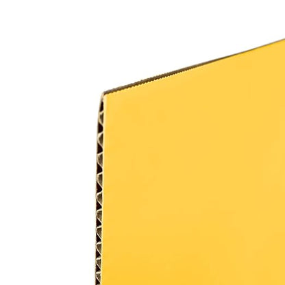 Flipside Products 18”x 48” Yellow Study Carrel, Privacy Boards, Student Privacy and Focus Booth for The Classroom, Desk Divider Cubby for Tests, Made in USA - 24 Pack