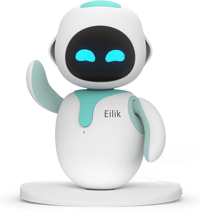 ENERGIZE LAB Eilik – Cute Robot Pets for Kids and Adults, Your Perfect Interactive Companion at Home or Workspace, Unique Gifts for Girls & Boys.
