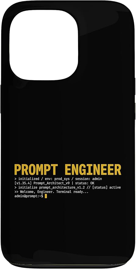 Prompt Engineer Terminal Screen AI Developer Software Coder Case for iPhone 13 Pro