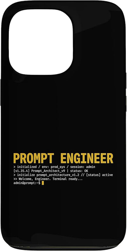Prompt Engineer Terminal Screen AI Developer Software Coder Case for iPhone 13 Pro