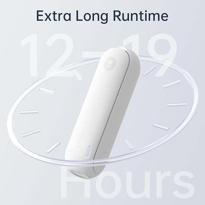 JISULIFE Portable Handheld Fan, 3 In 1-Fan, Power Bank, Flashlight, White | Mini Cooling Essential for Outdoor, Small, On-the-Go Pocket Hand Design, 19 Hours, Auto Shut-Off Safety Soft Blade