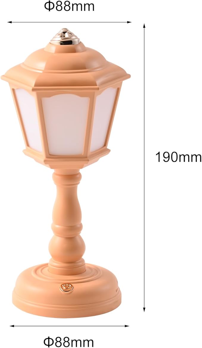 Mini Desk lamp Vintage, LED Desk Lamp Dimmable Table Lamp Reading Lamp with USB Charging Port, Sensitive Control, Eye-Caring Office Lamp,Very Beautiful Decorative Desk lamp (Yellow)