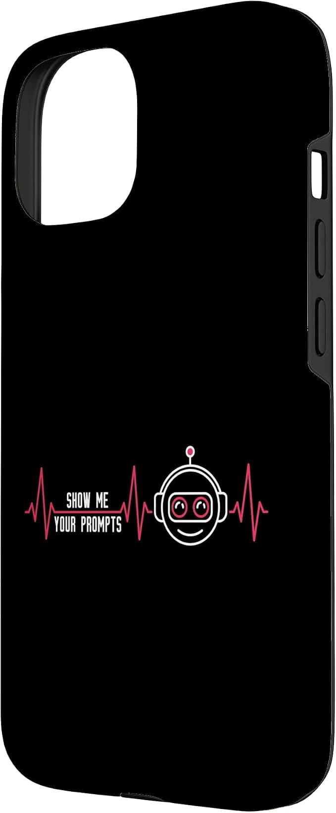 Show Me Your Prompts AI Artificial Intelligence Heartbeat Case for iPhone 15