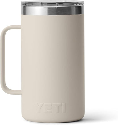 YETI Rambler 24 oz Mug, Vacuum Insulated, Stainless Steel with MagSlider Lid