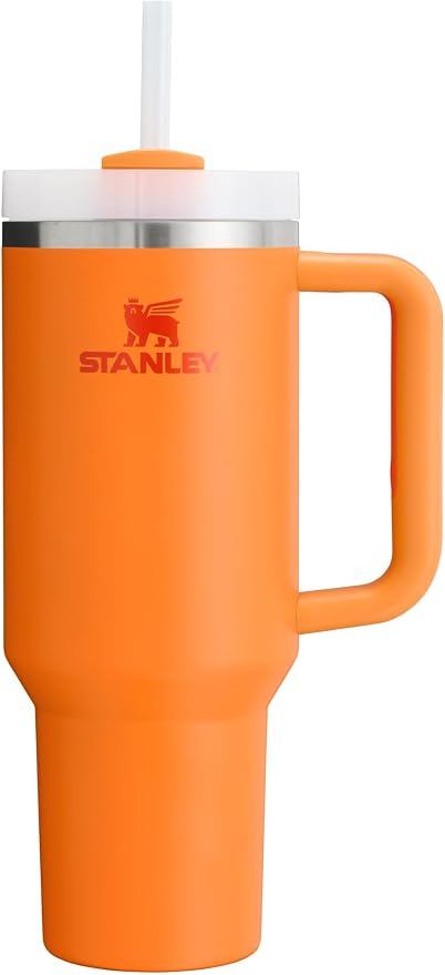 STANLEY Quencher H2.0 Flow State Tumbler, 40 oz, Goldenrod | Handle and Straw | 3-Position Lid | Cup Holder Compatible for Travel | Insulated Stainless Steel Cup | BPA-Free
