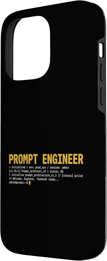 Prompt Engineer Terminal Screen AI Developer Software Coder Case for iPhone 14 Pro Max