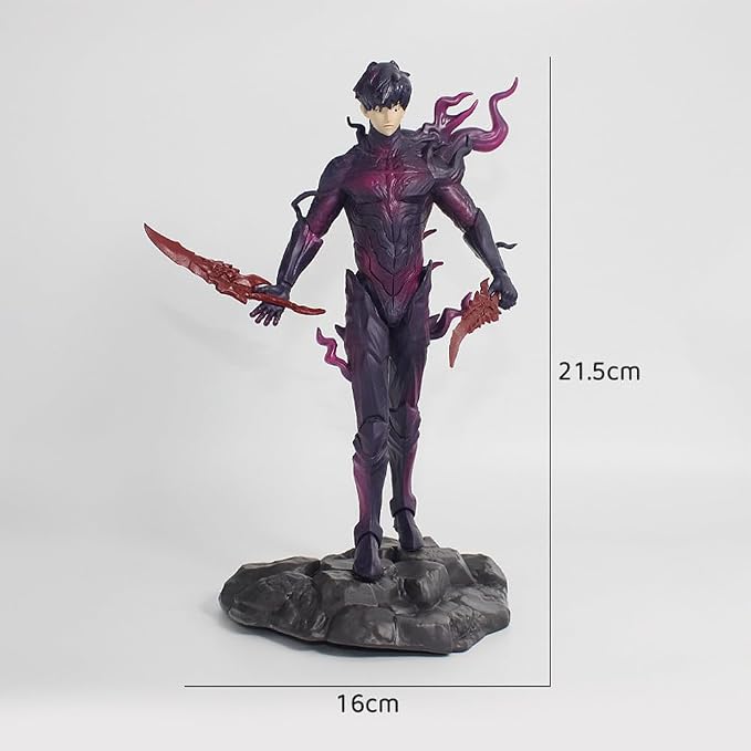 2pcs Beru Figure Sung Jin Woo Action Figures Standing Pose Anime Figura de Sung Jin Woo Figurine Collectibles Gift for Fans
