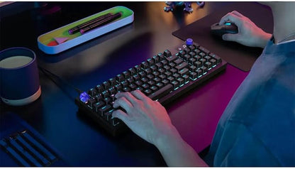 Logitech G316 X 98 Mechanical Gaming Keyboard (Tactile) - Black | Hot-Swappable Tactile Mechanical Switches, Gasket Design, PBT Keycaps, <8Khz, LIGHTSYNC RGB, Dot-Matxix LED Display, USB-C
