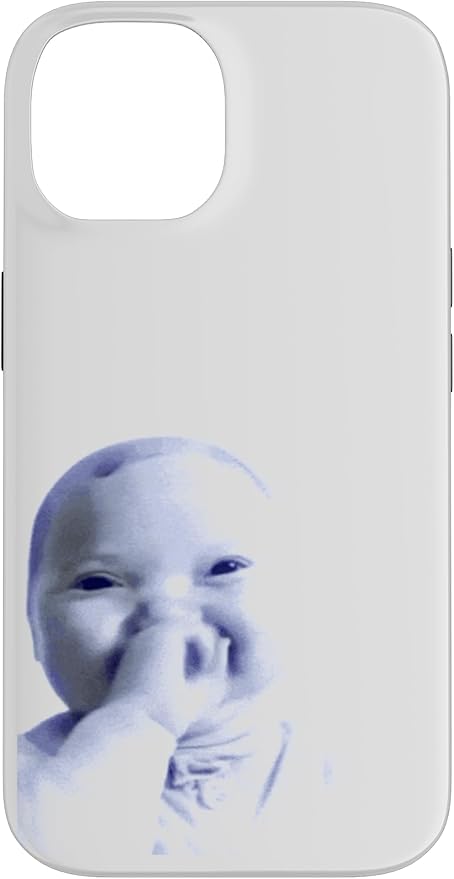 AI Baby Holding Laugh Meme Case for iPhone 14