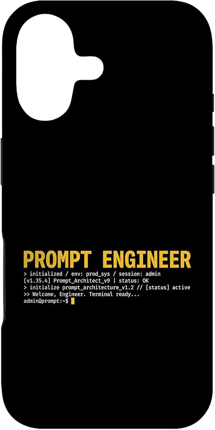 Prompt Engineer Terminal Screen AI Developer Software Coder Case for iPhone 17