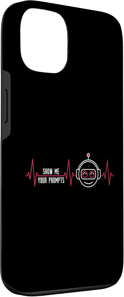 Show Me Your Prompts AI Artificial Intelligence Heartbeat Case for iPhone 13