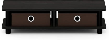 Furinno Turn-N-Tube Monitor Stand, Espresso/Black