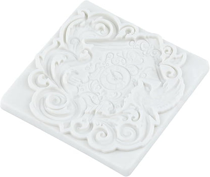Vintage Clock Polymer Clay Molds Baroque Cuckoo Clock Silicone Mold for Jewelry Making Epoxy Resin Casting Air Dry Polymer Clay Craft