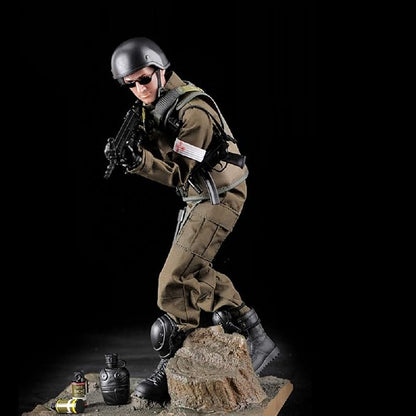 7Buy 12in Action Figures Toy 1:6 Stand Bendable Soldier Model Toy (Medic)