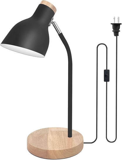 Himmel Desk Lamp, Adjustable Metal Table Lamp, Children's Table Lamp for Bedroom, Living Room, E27 Socket Reading Next to Lamp (Black)