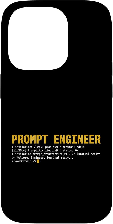 Prompt Engineer Terminal Screen AI Developer Software Coder Case for iPhone 14 Pro