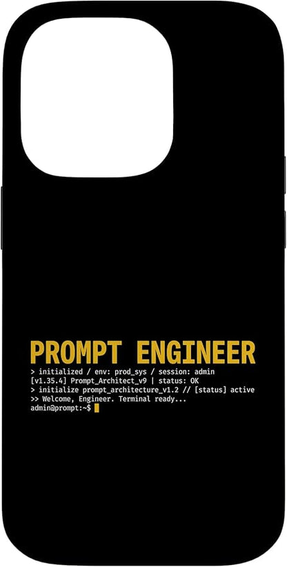 Prompt Engineer Terminal Screen AI Developer Software Coder Case for iPhone 14 Pro