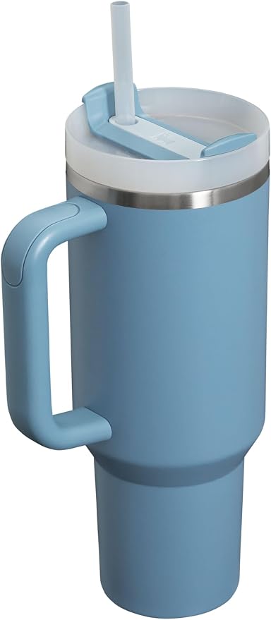 STANLEY Quencher H2.0 Flow State Tumbler, 40 oz, Indigo | Handle and Straw | 3-Position Lid | Cup Holder Compatible for Travel | Insulated Stainless Steel Cup | BPA-Free