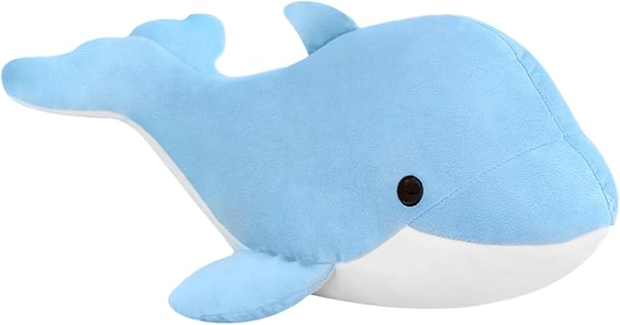 Dolphin Stuffed Animals Plush Pillows Soft Sea Animal Plush Dolls Stuffed Animal Plushies (Sky Blue-19.2Inch)