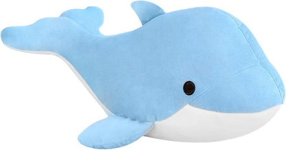 Dolphin Stuffed Animals Plush Pillows Soft Sea Animal Plush Dolls Stuffed Animal Plushies (Sky Blue-19.2Inch)