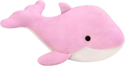 Dolphin Stuffed Animals Plush Pillows Soft Sea Animal Plush Dolls Stuffed Animal Plushies (PINK-10.5Inch)