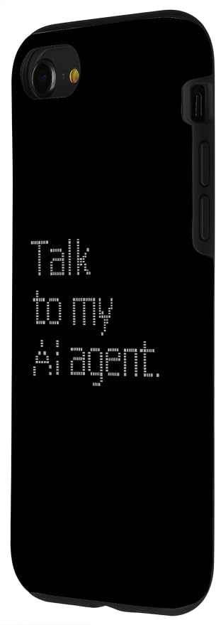 Talk to My AI Agent - Minimalist Tech Design Case for iPhone SE (2020) / 7/8