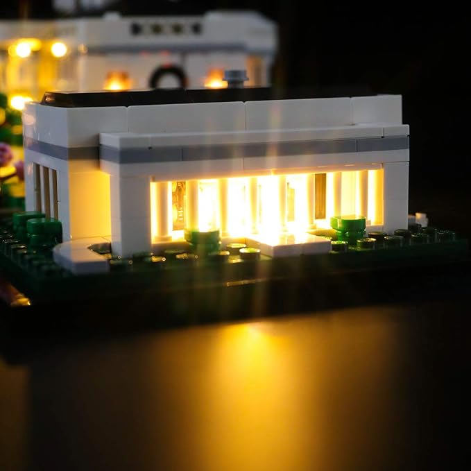 BRIKSMAX Led Lighting Kit for Architecture The White House - Compatible with Lego 21054 Building Blocks Model- Not Include The Lego Set