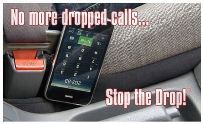 Drop Stop - Original Car Seat Gap Filler (Shark Tank) - Set of 2 + Gifts | Car Accessories for Men & Women, Between Seats Console Organizer, Patented, As Seen On Shark Tank