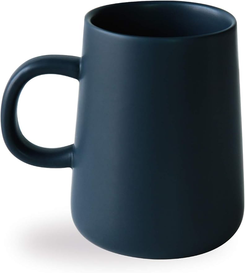 Coffee Mug, Matte Ceramic Coffee Cup, Both Hot & Cold Beverage Tea Cup for Office & Home, Suitable for Dishwasher & Microwave & Oven, 16.5 oz (Royal Blue)