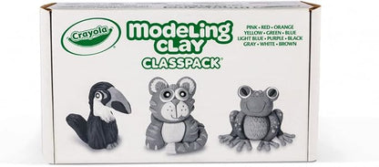 Crayola Modeling Clay Classpack (24 Packs), 12 Colors, Nontoxic, Teacher Classroom Must Haves, School Supplies for Kids