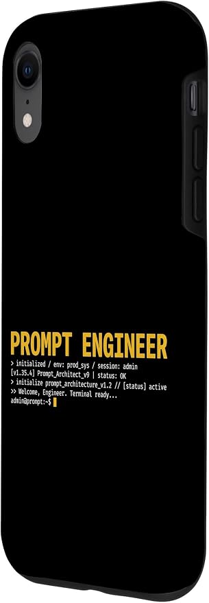 Prompt Engineer Terminal Screen AI Developer Software Coder Case for iPhone XR