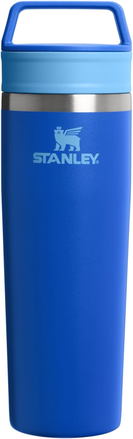 STANLEY Cafe To Go Travel Mug 20 oz | Leakproof Two-Part Drink Through Lid | Tumbler Cup for Coffee, Tea and Drinks | Insulated Stainless Steel Coffee Mug | BPA-Free | Cobalt