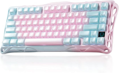 GravaStar Mercury K1 Lite 75% Wireless Mechanical Gaming Keyboard RGB | Gasket Mount, Hot Swappable Linear Switches, Creamy Sound Keyboard, 2.4GHz/USB-C/Bluetooth 5.0, for Win/Mac