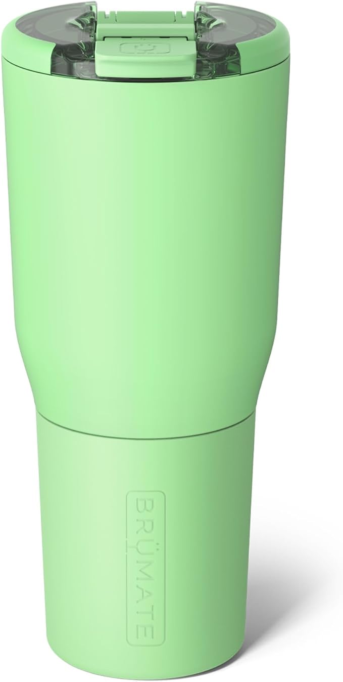BrüMate Nav 35oz 100% Leak Proof Insulated Travel Tumbler with Magnetic BevLock™ Lid - Double Wall Cup-Holder Friendly Stainless Steel Mug (Kiwi)