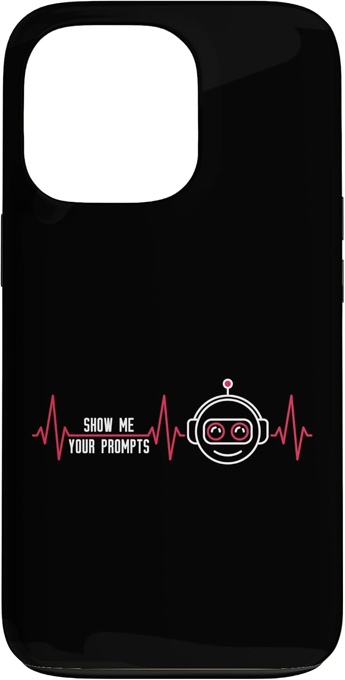 Show Me Your Prompts AI Artificial Intelligence Heartbeat Case for iPhone 13 Pro