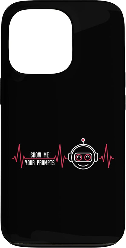 Show Me Your Prompts AI Artificial Intelligence Heartbeat Case for iPhone 13 Pro