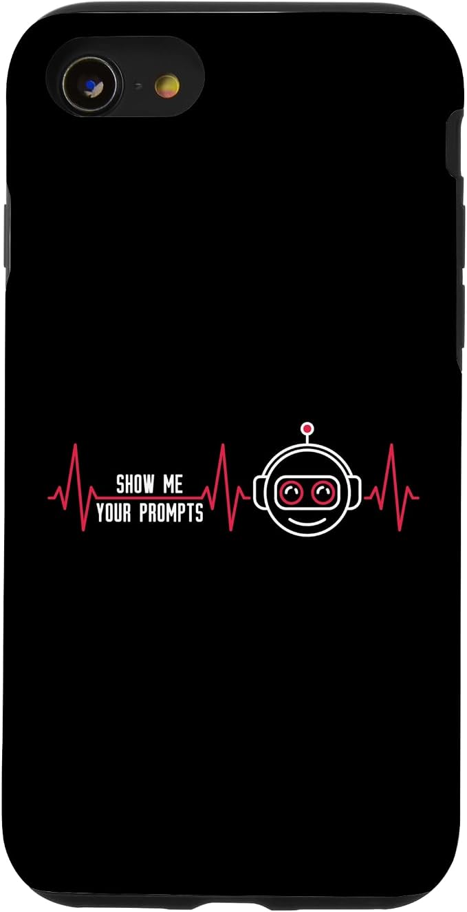 Show Me Your Prompts AI Artificial Intelligence Heartbeat Case for iPhone SE (2020) / 7/8
