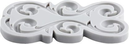 Baroque Relief Polymer Clay Mold Scroll Relief Lace Silicone Molds for DIY Craft Epoxy Resin Casting Polymer Clay Tools Crafts Air Dry Jewelry Making