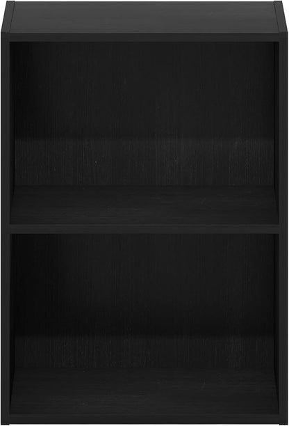 Furinno Luder Bookcase / Book / Storage, Blackwood 2-Tier