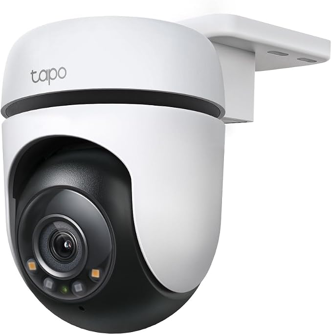 Tapo 2K Outdoor Wired Pan/Tilt Security Wi-Fi Camera, 360° View, Motion Tracking, Works w/Alexa & Google Home, Color Night Vision, Free AI Detection, Cloud & SD Card Storage(up to 512GB), Tapo C510W