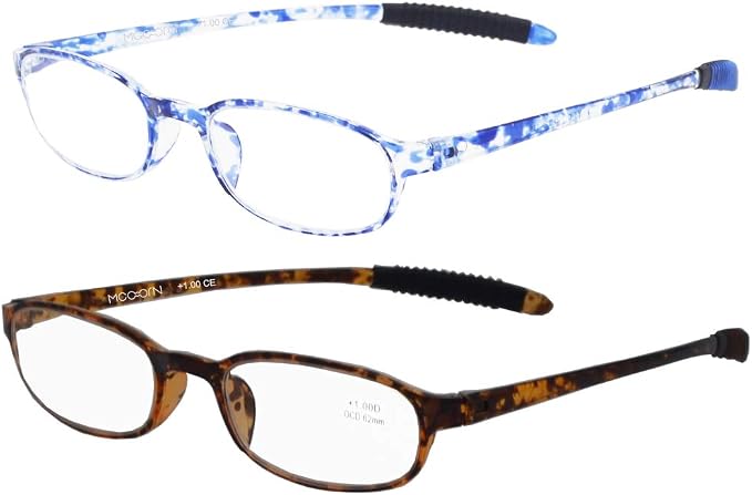 Lightweight Reading Glasses,Flexible Plastic Unbreakable reader for Men Women