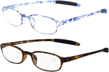 Lightweight Reading Glasses,Flexible Plastic Unbreakable reader for Men Women