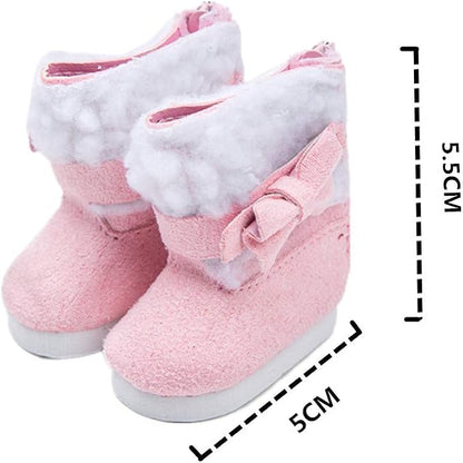 6 Pairs Doll Shoes Fits 14.5 Inch Doll American Wellie Wishers Dolls 100% Get Boots Doll Accessories