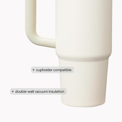 STANLEY Quencher H2.0 Flow State Tumbler, 40 oz, Sunrise Spiral | Handle and Straw | 3-Position Lid | Cup Holder Compatible for Travel | Insulated Stainless Steel Cup | BPA-Free