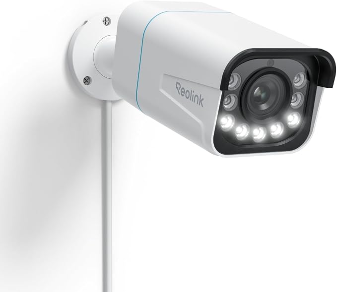 REOLINK PoE Security Camera RLC-811A 5X Optical Zoom, 4K Color Night Vision | 123° FoV, Outdoor Wired IP, Human/Vehicle/Animal Smart Detection, 2 Way Talk, Supports up to 512GB microSD Card