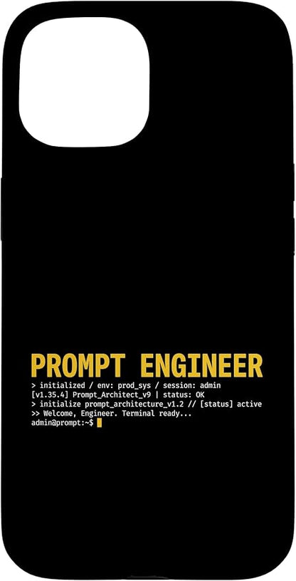 Prompt Engineer Terminal Screen AI Developer Software Coder Case for iPhone 15