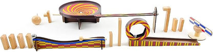 DJECO Zig & Go Wooden Domino Race Construction Set, 45 Pieces (35643)