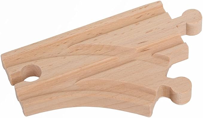 56 Piece Wooden Train Track Expansion Pack with Tunnel Compatible Thomas Wooden Railway Brio Chuggington Imaginarium Set by Orbrium Toys.