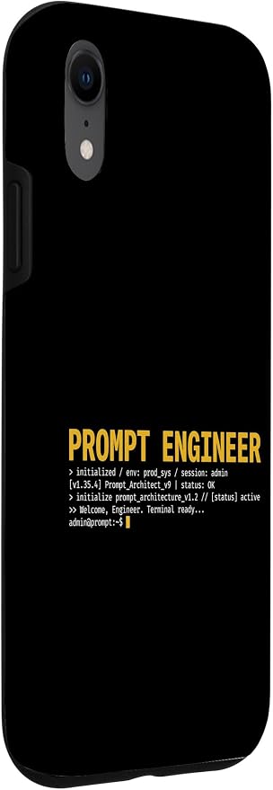 Prompt Engineer Terminal Screen AI Developer Software Coder Case for iPhone XR