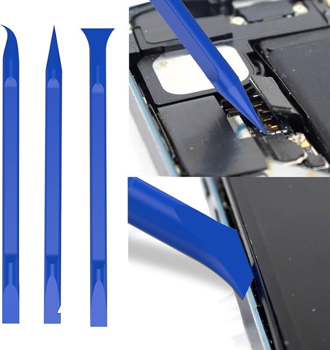 Repair Tools Kit for iPhone iPad MacBook Nintendo Switch PS4 Xbox Laptop - 5 Universal Triangle pry bar + 2 Spudger + 3 Big Spudger + 2 Metal Triangular spudgers(0.91")